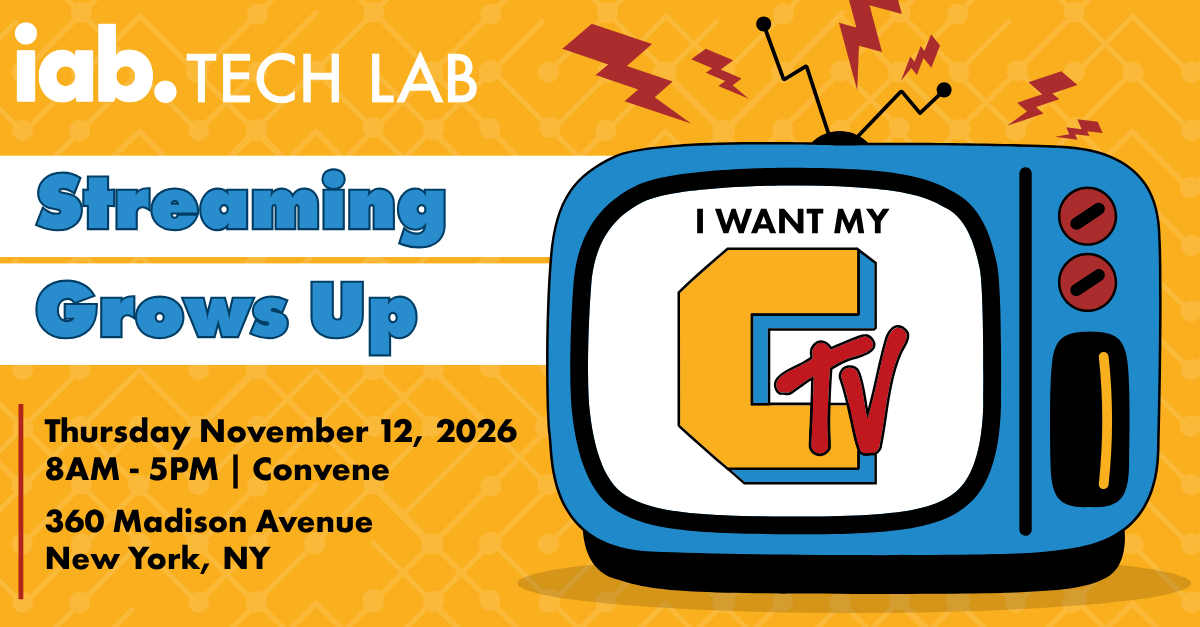 I Want my CTV Streaming Grows Up NYC November 12 2026