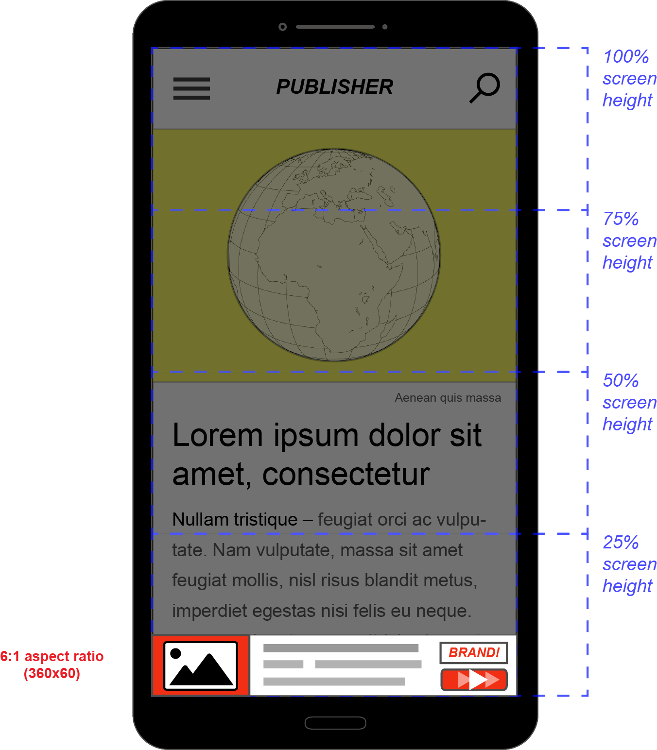 Mobile Adhesion Banner